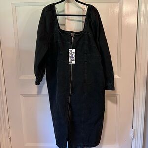 Target Future Collective Kahlana Barfeild Brown black jean dress